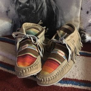 Serape moccasins